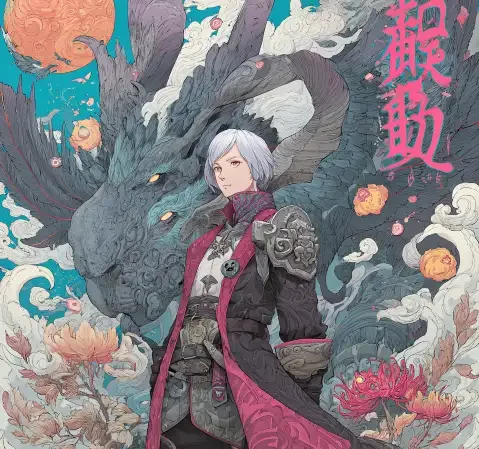 热血漫画题材封面，主角战斗场景充满张力